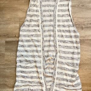 New York & Company Black and Cream Knit Top